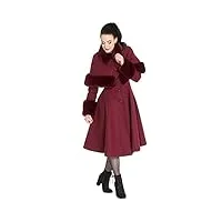 hell bunny manteau capulet femme manteaux rouge xl 90% polyester, 8% viscose, 2% elasthanne