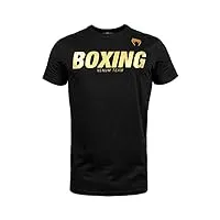 venum boxing vt t-shirt homme, noir/or, fr : m (taille fabricant : m)