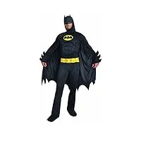 ciao- batman dark knight costume déguisement adult original dc comics (taille l) avec muscles rembourrés, men, 11718.l, black, size l
