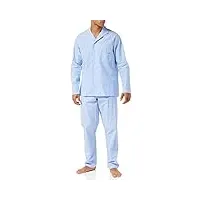 hom homme pyjama long normandy ensemble de pijama, rayé bleu et blanc, m eu