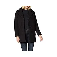 ichi ihstipa ja manteau de mélange de laine femme - noir (194008) - 40