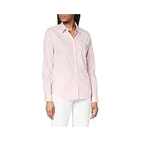 gant solid stretch broadcloth shirt chemise, blushing pink, 46 femme