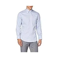 brooks brothers camicia formale chemise à bouton bas, bleu, 15 34 homme