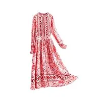 hangerfeng everyday dress soie imprimé Élastique Élastique taille haute slim jupe trapèzeh2035xl rouge