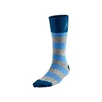 jordan chaussettes pour homme motif éléphant rayé 647688-442, multicolore