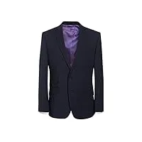 brook taverner veste de costume lavable motif cassino bleu marine - bleu - 48 ordinaire
