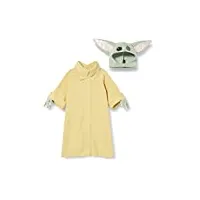 rubies - star wars officiel - costume bébé yoda - taille 2-3 ans - déguisement pour enfant avec un long manteau en polaire, des mains en mousse et une cagoule à oreilles rembourrées