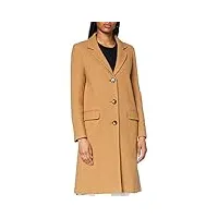 helene berman college coat manteau de mélange de laine, brown, m femme