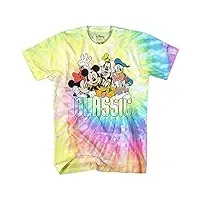 disney mens mickey mouse shirt - classic mickey mouse tie dye tee shirt - mickey graphic tie dye t-shirt (tie dye group, x-large)