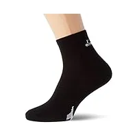 diadora chaussettes sportswear homme liberté de mouvement, socquettes homme, léger, confortable (lot de 12), noir, 43/46