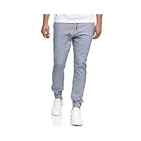 indicode blnda pantalon pour homme 55 % lin & 45 % coton avec 4 poches et ceinture cordon | long regular fit, bleu marine, s