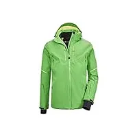 killtec kuopio mn ski jckt a veste fonctionnelle avec capuche amovible et jupe pare-neige m vert