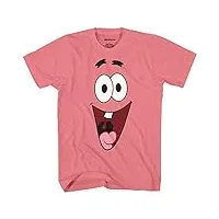 spongebob squarepants i am patrick men's adult graphic tee t-shirt(coral,x-large)