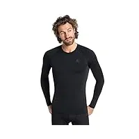 odlo homme t-shirt à manches longues de sous-vêtements techniques performance warm eco