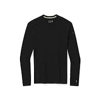 smartwool men's merino 250 baselayer crew boxed thermal tops homme, black, fr : s (taille fabricant : s)