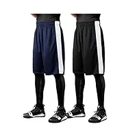 coofandy lot de 2 shorts de course à pied pour homme avec poches à séchage rapide - - taille m