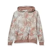 ag adriano goldschmied curry pullover hoodie chemise, abstrait tiedye rocky mauve, l homme