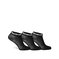 reebok act core ankle chaussettes mixtes pour adulte noir (46-48)