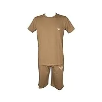 emporio armani pyjama homme coton manches courtes bermuda article 111019+111004 4p563, 02651, m