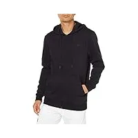 oakley men's relax full zip hoodie, blackout, x-large