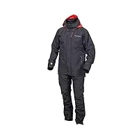 westin w6 rain suit steel black – combinaison de pluie pour pêche aux poissons prédateurs, veste de pluie et pantalon de pluie pour la pêche, taille : m