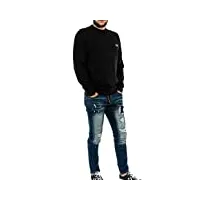 fred perry pull hiver classic crew neck 102 black l