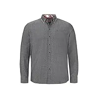 charles colby homme chemise duke jefferson noir 3xl (xxxl) - 47/48