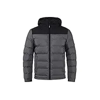indicode gaius veste d'hiver blouson d'extérieur pour homme À capuche, taille:l, couleur:dk grey (910)