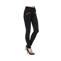 elara pantalon extensible femme skinny jegging chunkyrayan a82-6 grey 42 (xl) a08 black 54 (7xl)