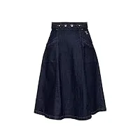 queen kerosin jupe vintage en denim pour femme | ligne a | coupe droite - bleu - 38