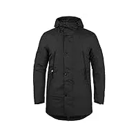 b blend talan manteau d'hiver parka veste longue pour homme, taille:xl, couleur:black (194007)