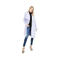 cole haan manteau en laine avec ceinture pour femme - violet - 34