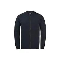 solid cezar cardigan gilet veste en maille pour homme, taille:l, couleur:insignia blue (194010)