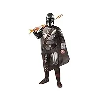 star wars the mandalorian adult halloween costume medium (32-34) jumpsuit/belt/bandolier/cape/mask