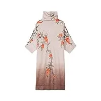 hangerfeng femme’s wool imprimé loose tricoté batwing sleeve warm pullover sweater robes tops 1501 beige xl