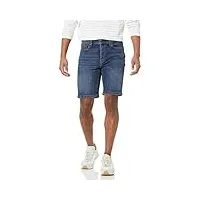 amazon essentials short en jean avec entrejambe de 22,86 cm, coupe cintrée homme, délavé moyen, 30w