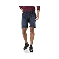 amazon essentials short en jean avec entrejambe de 22,86 cm, coupe cintrée homme, délavé foncé, 33w
