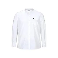 jan vanderstorm chemise à col montant kallu pour homme, blanc., 7xl