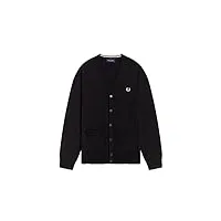 fred perry cardigan classique. - noir - taille m