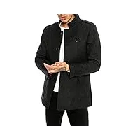 redbridge manteau pour homme veste à col montant Élégant chic décontracté gris l