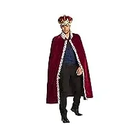 boland 36104 – costume de majesté, chapeau et manteau royal, ensemble duc pour adulte, couronne et cape, en peluche, carnaval, carnaval, soirée à thème