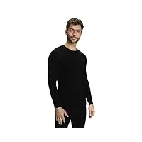 falke maximum warm sous-vêtement technique chemise sport manches longues homme thermique chaud respirant séchage rapide noir pour températures froides 1 pièce, l, noir (black 3000)
