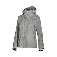 uvex ada 17497 veste à vent - manteau de pluie pour femme avec capuche - gris -l