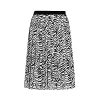 samoon rock gewebe kurz jupe, motif noir, 48 femme