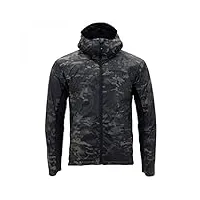 carinthia tlg jacket multicam black veste de transition respirante, isolée, ultra-légère pour hommes, coupe-vent avec capuche, veste thermique pour le sport et les loisirs