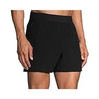 brooks sherpa 5" shorts black 2xl 5