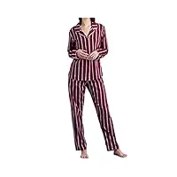 seidensticker pyjama long pour femme ensemble de pijama, rouge foncé, 46