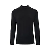 thermowave merino arctic, t-shirt manches courtes homme, black,