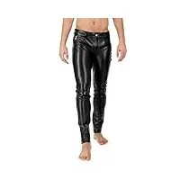 bockle® 2021 stretch tube lamb pantalon en cuir home jean noir pantalon en cuir home cuir, size: 31w / 32l