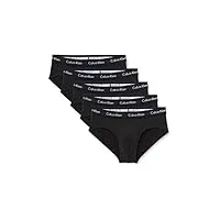 calvin klein slip homme lot de 3 sous-vêtement coton stretch, noir (black w black wb), xl